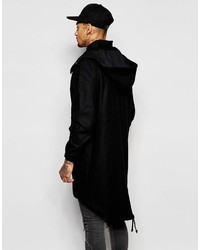 schwarzer Parka von Asos