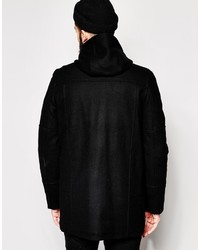 schwarzer Parka von Asos