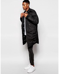 schwarzer Parka von Asos