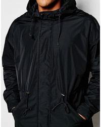 schwarzer Parka von Asos