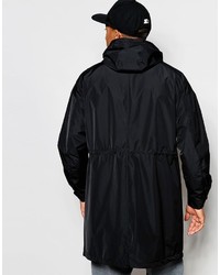 schwarzer Parka von Asos