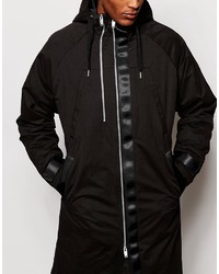 schwarzer Parka von Asos