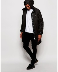 schwarzer Parka von Asos