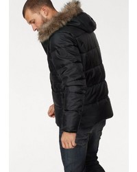 schwarzer Parka von BRUNO BANANI