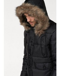 schwarzer Parka von BRUNO BANANI