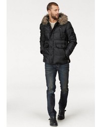 schwarzer Parka von BRUNO BANANI