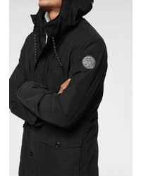 schwarzer Parka von BRUNO BANANI