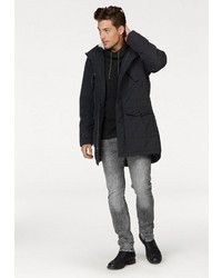 schwarzer Parka von BRUNO BANANI