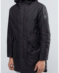 schwarzer Parka von Cheap Monday