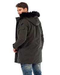 schwarzer Parka von Cipo & Baxx