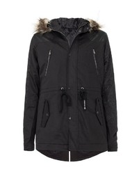 schwarzer Parka von Cipo & Baxx