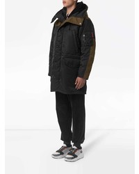 schwarzer Parka von Burberry