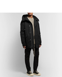 schwarzer Parka von Rick Owens