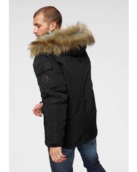 schwarzer Parka von Crosshatch