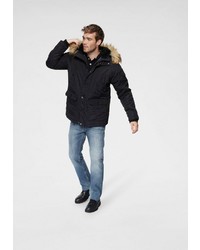 schwarzer Parka von Crosshatch