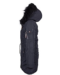 schwarzer Parka von Dreimaster