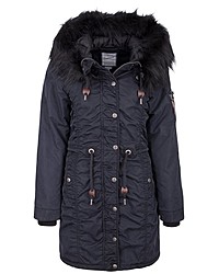 schwarzer Parka von Dreimaster