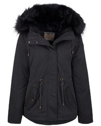 schwarzer Parka von Dreimaster