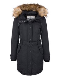 schwarzer Parka von Dreimaster