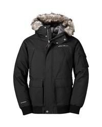 schwarzer Parka von Eddie Bauer