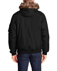 schwarzer Parka von Eddie Bauer