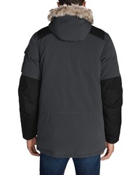 schwarzer Parka von Eddie Bauer