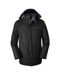 schwarzer Parka von Eddie Bauer