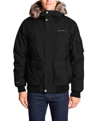 schwarzer Parka von Eddie Bauer