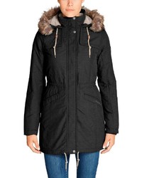 schwarzer Parka von Eddie Bauer