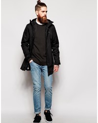 schwarzer Parka von Helly Hansen