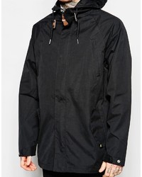 schwarzer Parka