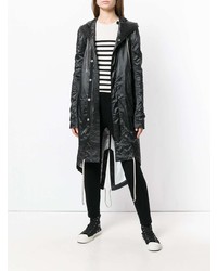 schwarzer Parka von Rick Owens DRKSHDW