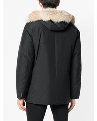 schwarzer Parka von Woolrich