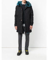 schwarzer Parka von Mr & Mrs Italy