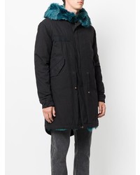 schwarzer Parka von Mr & Mrs Italy