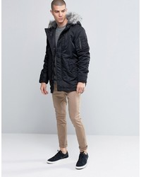 schwarzer Parka von Selected