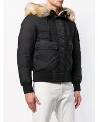 schwarzer Parka von Diesel