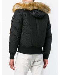 schwarzer Parka von Diesel