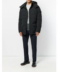 schwarzer Parka von Woolrich