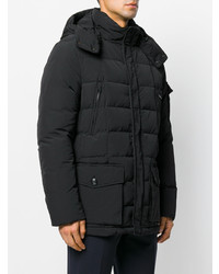 schwarzer Parka von Woolrich