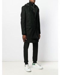 schwarzer Parka von Les Hommes