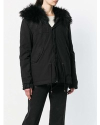 schwarzer Parka von Mr & Mrs Italy