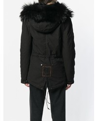 schwarzer Parka von Mr & Mrs Italy