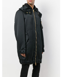 schwarzer Parka von Pierre Balmain