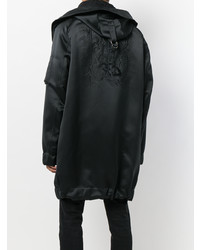 schwarzer Parka von Pierre Balmain