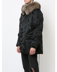 schwarzer Parka von Mastermind Japan