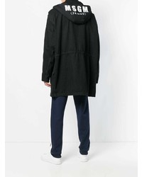 schwarzer Parka von MSGM