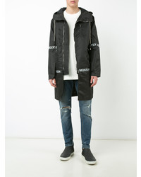 schwarzer Parka von Mostly Heard Rarely Seen