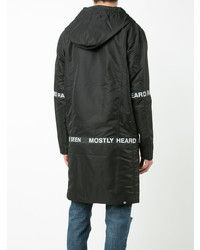 schwarzer Parka von Mostly Heard Rarely Seen