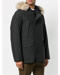 schwarzer Parka von Woolrich